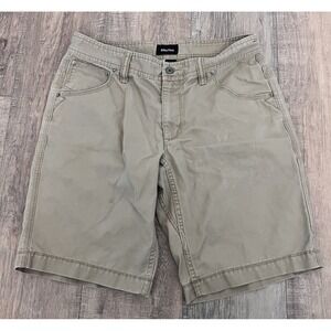 Marmot Matheson Men's Hiking Shorts 32x11 Khaki Flat Front 6 Pocket Outdoor Used